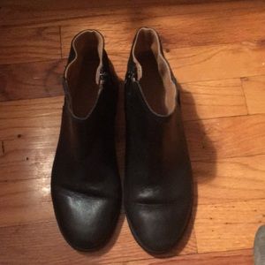 Zara girls leather booties